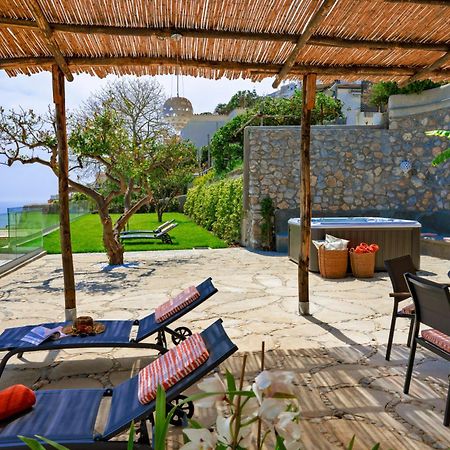 Villa Mimina - Exclusive Villa With Garden, Jacuzzi And Sea View Praiano Exterior foto